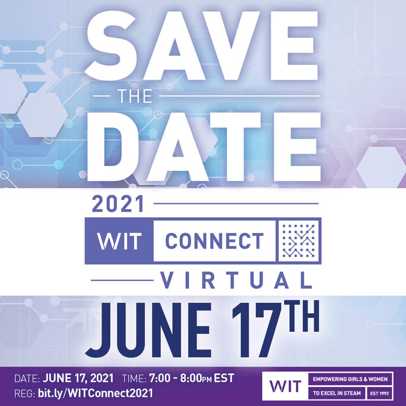 Social Graphics WIT Connect 2021 Save the Date 1080x1080 v01